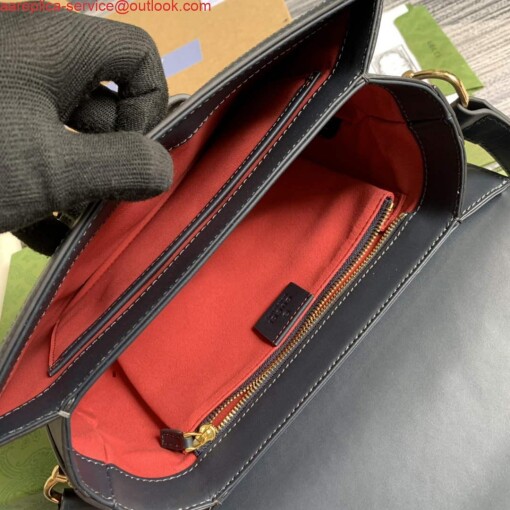 Replica Gucci Horsebit 1955 shoulder bag Beige with 602204 black leather 8