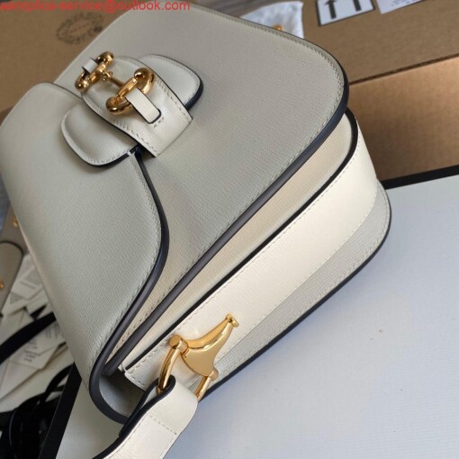 Replica Gucci Horsebit 1955 shoulder bag 602204 Beige leather 3