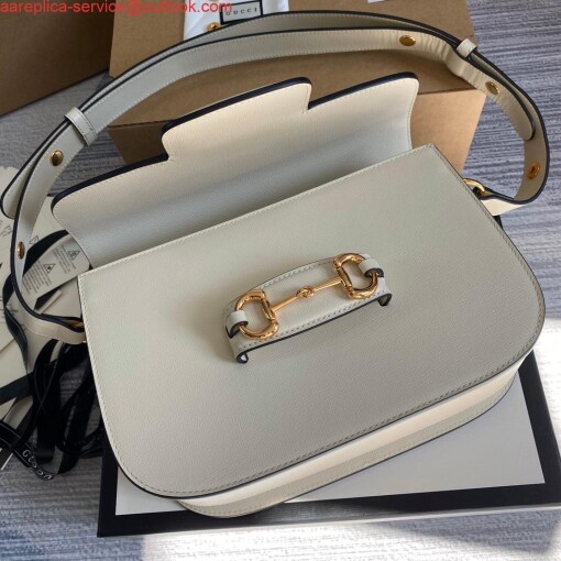 Replica Gucci Horsebit 1955 shoulder bag 602204 Beige leather 6