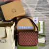 Replica Gucci Horsebit 1955 shoulder bag 602204 Beige with red leather 10