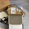 Replica Gucci Horsebit 1955 shoulder bag 602204 Beige with red leather 9