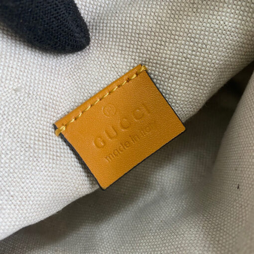 Replica Gucci 658582 GG embossed belt bag Yellow GG embossed leather 9