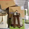 Replica Gucci 674147 Backpack with Interlocking G Beige and ebony