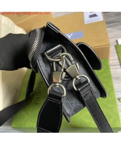Replica Gucci 674164 Messenger Bag With Interlocking G Black 2