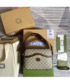 Replica Gucci 675891 Messenger bag with Interlocking G Beige and ebony