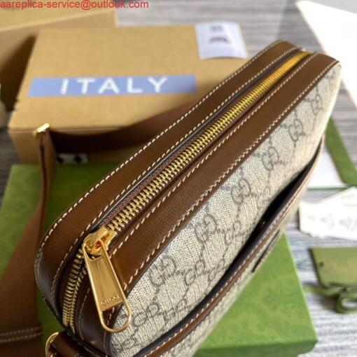 Replica Gucci 675891 Messenger bag with Interlocking G Beige and ebony 6