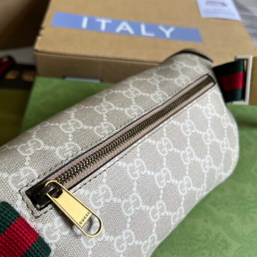 Replica Gucci 682933 Belt bag with Interlocking G Beige and white 5