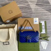 Replica Gucci 443497 GG Marmont Small Shoulder Bag Blue 10