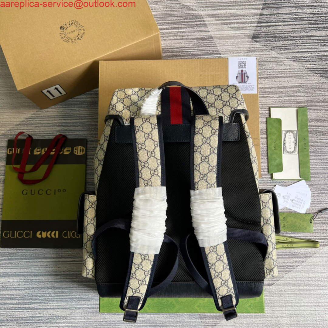 Replica Gucci 598140 Ophidia GG Medium Backpack Blue Replica Gucci 598140 Ophidia GG Medium Backpack Blue
