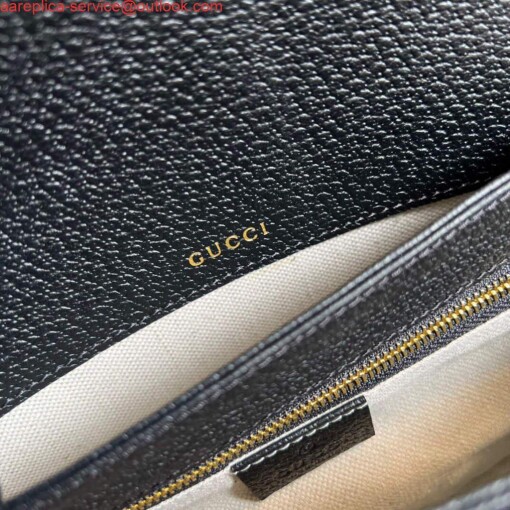 Replica Gucci 602204 Gucci Horsebit 1955 Shoulder Bag Black 8