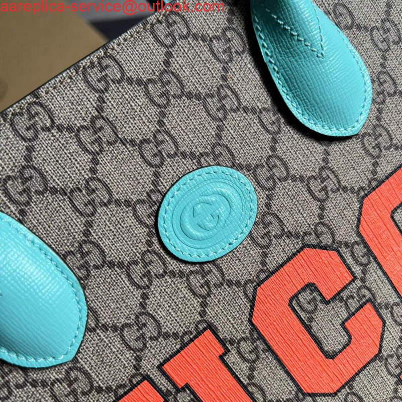 Replica Gucci 659983 GG Small Tote Bag Blue Orange 4 Replica Gucci 659983 GG Small Tote Bag Blue Orange 4