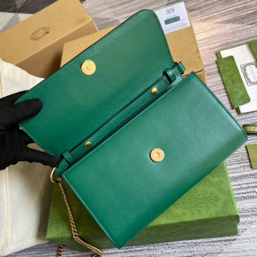 Replica Gucci 675795 GG Large Top Handle Bag With Bamboo Green 6