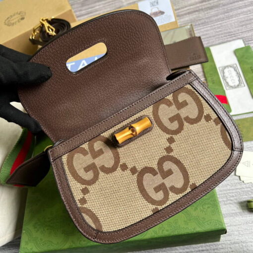 Replica Gucci 675797 Small Jumbo GG Bag With Bamboo 7