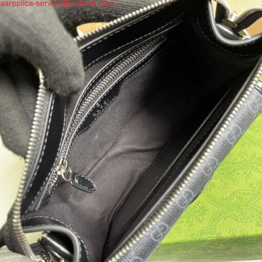 Replica Gucci 674164 Messenger Bag With Lnterlocking G Black 7