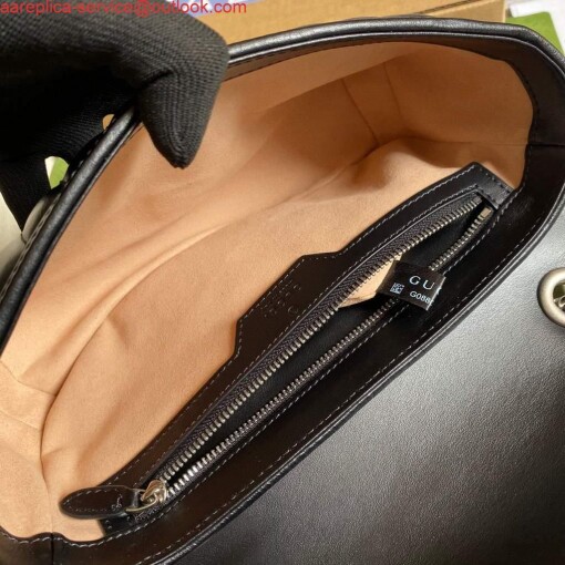 Replica Gucci 443497 GG Marmont Small Shoulder Bag Black 8