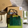 Replica Gucci Diana Small Tote Bag Snake Top Handle Bag 660195 Black 10