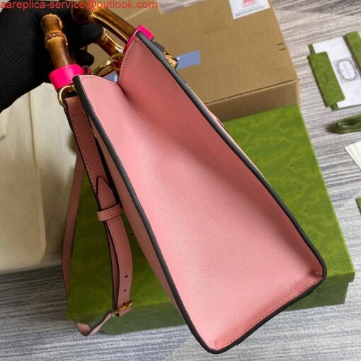 Replica Gucci Diana small tote bag top handle bag 660195 Pink 3