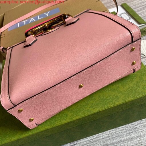 Replica Gucci Diana small tote bag top handle bag 660195 Pink 7