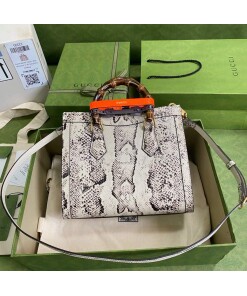 Replica Gucci Diana small tote bag top handle bag 660195 Grey
