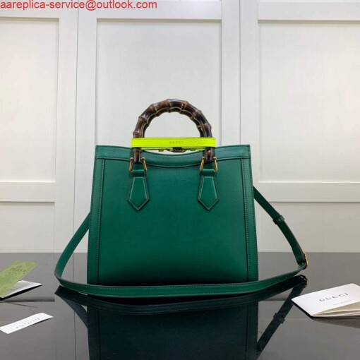 Replica Gucci Diana small tote bag top handle bag 660195 Green 3