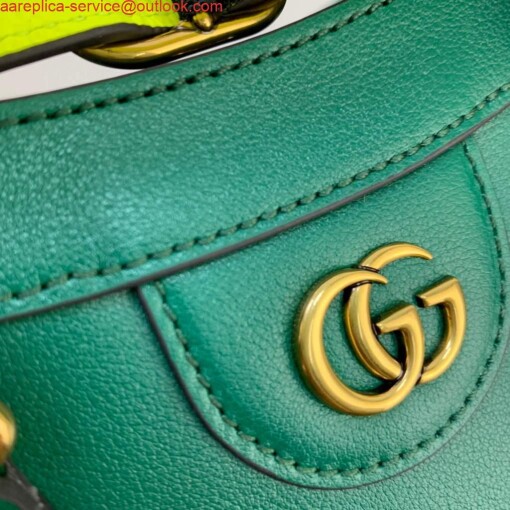 Replica Gucci Diana small tote bag top handle bag 660195 Green 5