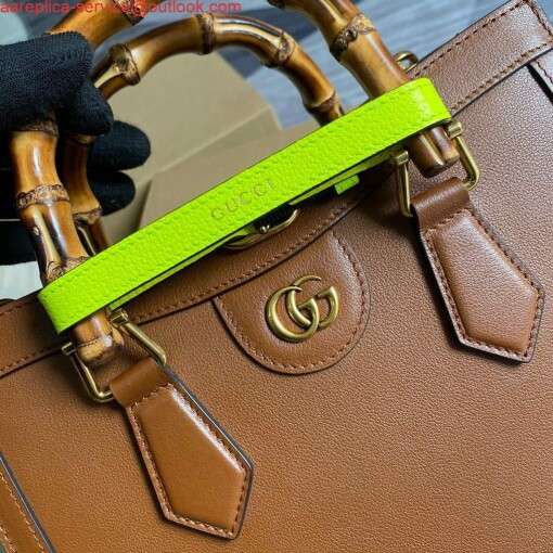 Replica Gucci Diana small tote bag top handle bag 660195 Brown 5