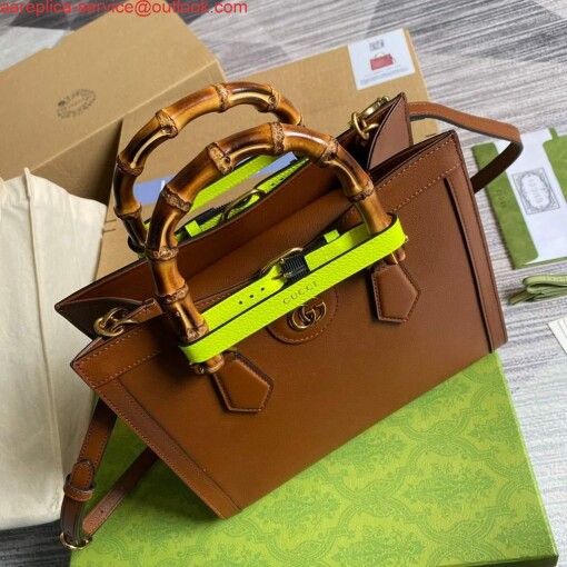 Replica Gucci Diana small tote bag top handle bag 660195 Brown 7