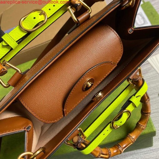 Replica Gucci Diana small tote bag top handle bag 660195 Brown 8