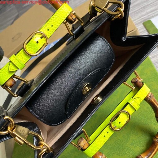 Replica Gucci Diana small tote bag top handle bag 660195 Black 8