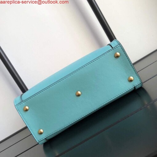 Replica Gucci Diana Mini tote bag top handle bag Gucci 655661 Lake Blue 3