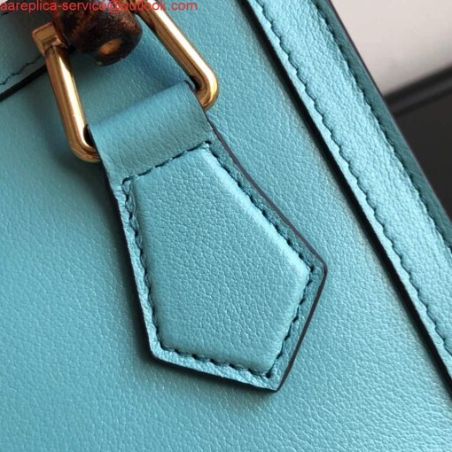 Replica Gucci Diana Mini tote bag top handle bag Gucci 655661 Lake Blue 6