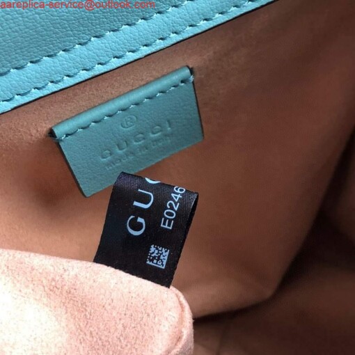 Replica Gucci Diana Mini tote bag top handle bag Gucci 655661 Lake Blue 9