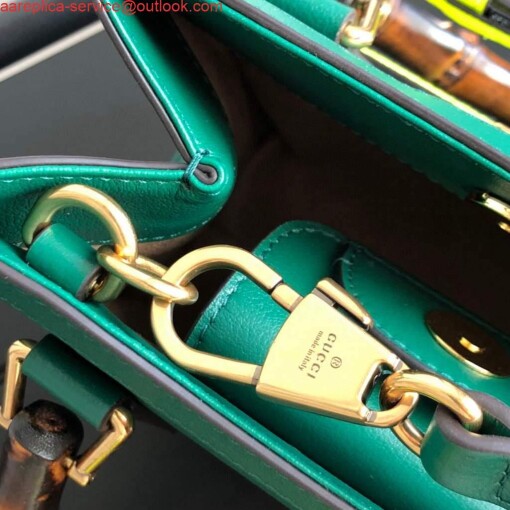 Replica Gucci Diana Mini tote bag top handle bag Gucci 655661 Green 7