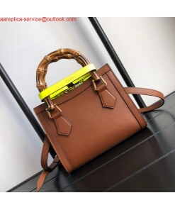 Replica Gucci Diana Mini tote bag top handle bag Gucci 655661 Brown 2