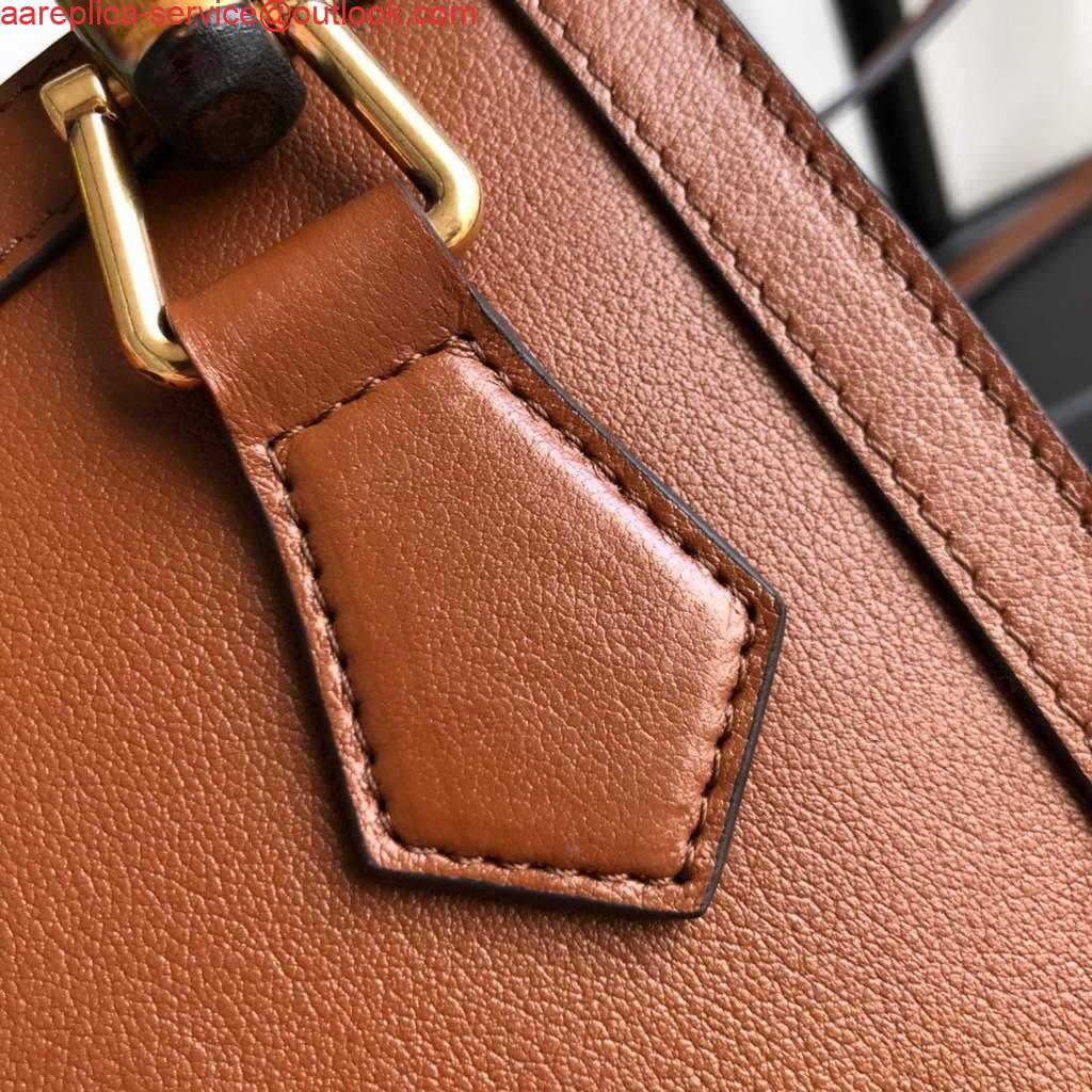 Replica Gucci Diana Mini tote bag top handle bag Gucci 655661 Brown 6 Replica Gucci Diana Mini tote bag top handle bag Gucci 655661 Brown 6