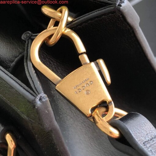 Replica Gucci Diana Mini tote bag top handle bag Gucci 655661 Black 7