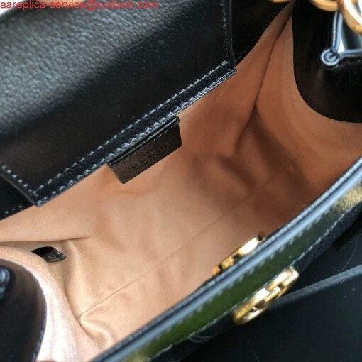 Replica Gucci Diana Mini tote bag top handle bag Gucci 655661 Black 8
