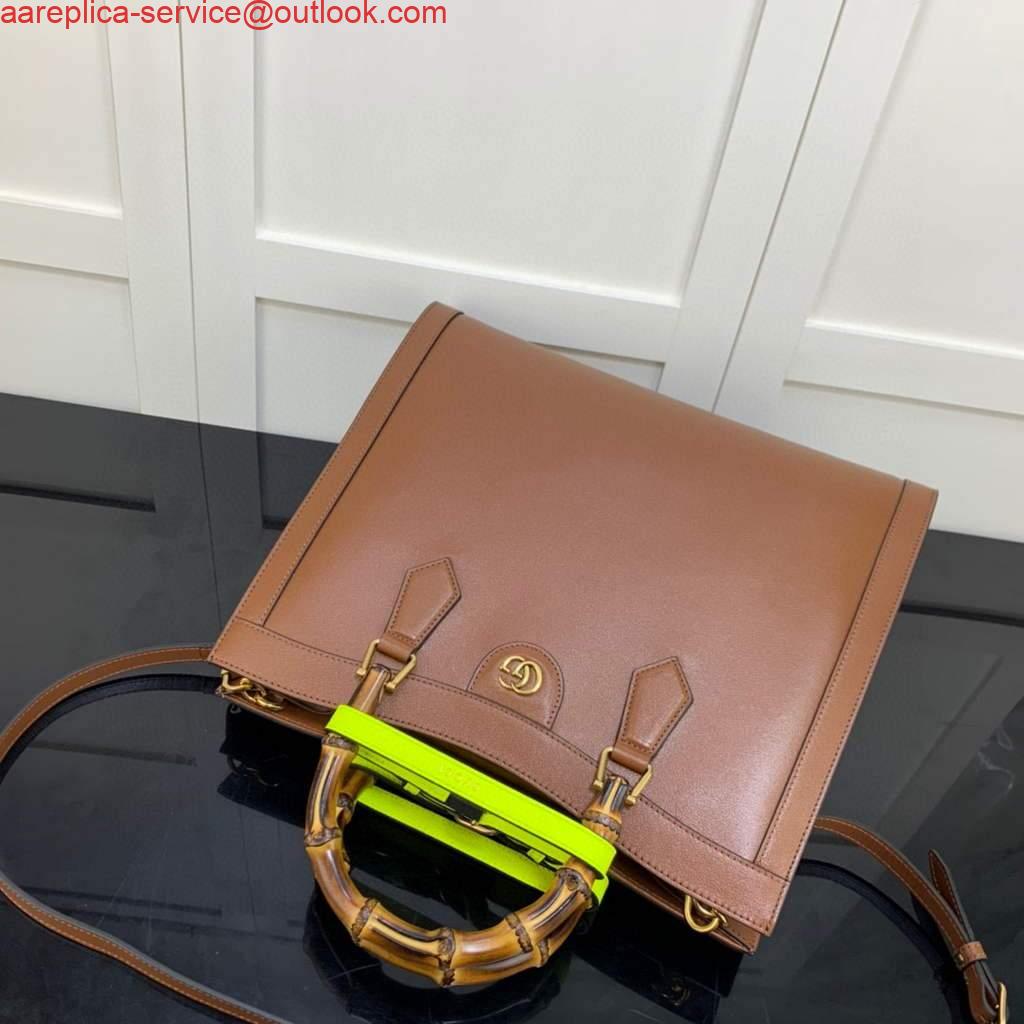 Replica Gucci Diana medium tote bag Gucci 655658 Brown 3 Replica Gucci Diana medium tote bag Gucci 655658 Brown 3
