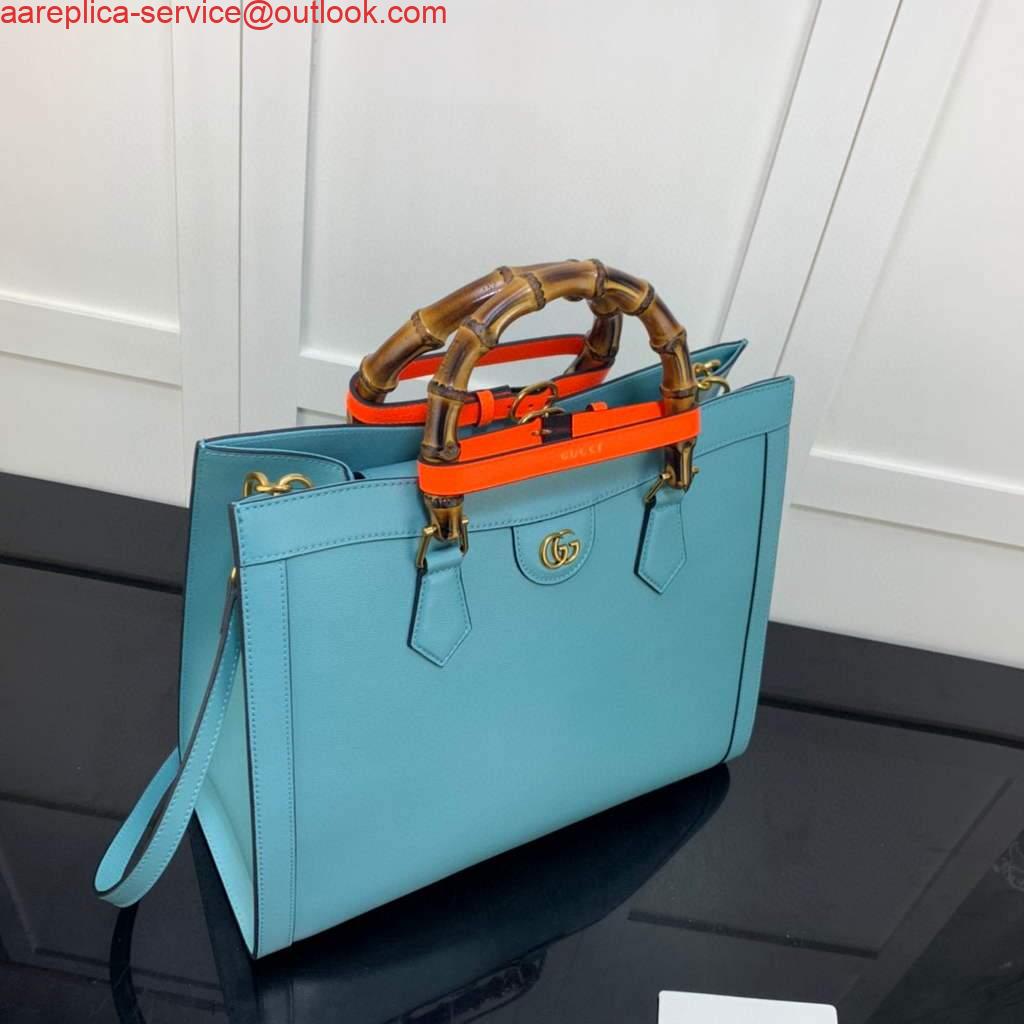 Replica Gucci Diana medium tote bag Gucci 655658 Blue Replica Gucci Diana medium tote bag Gucci 655658 Blue