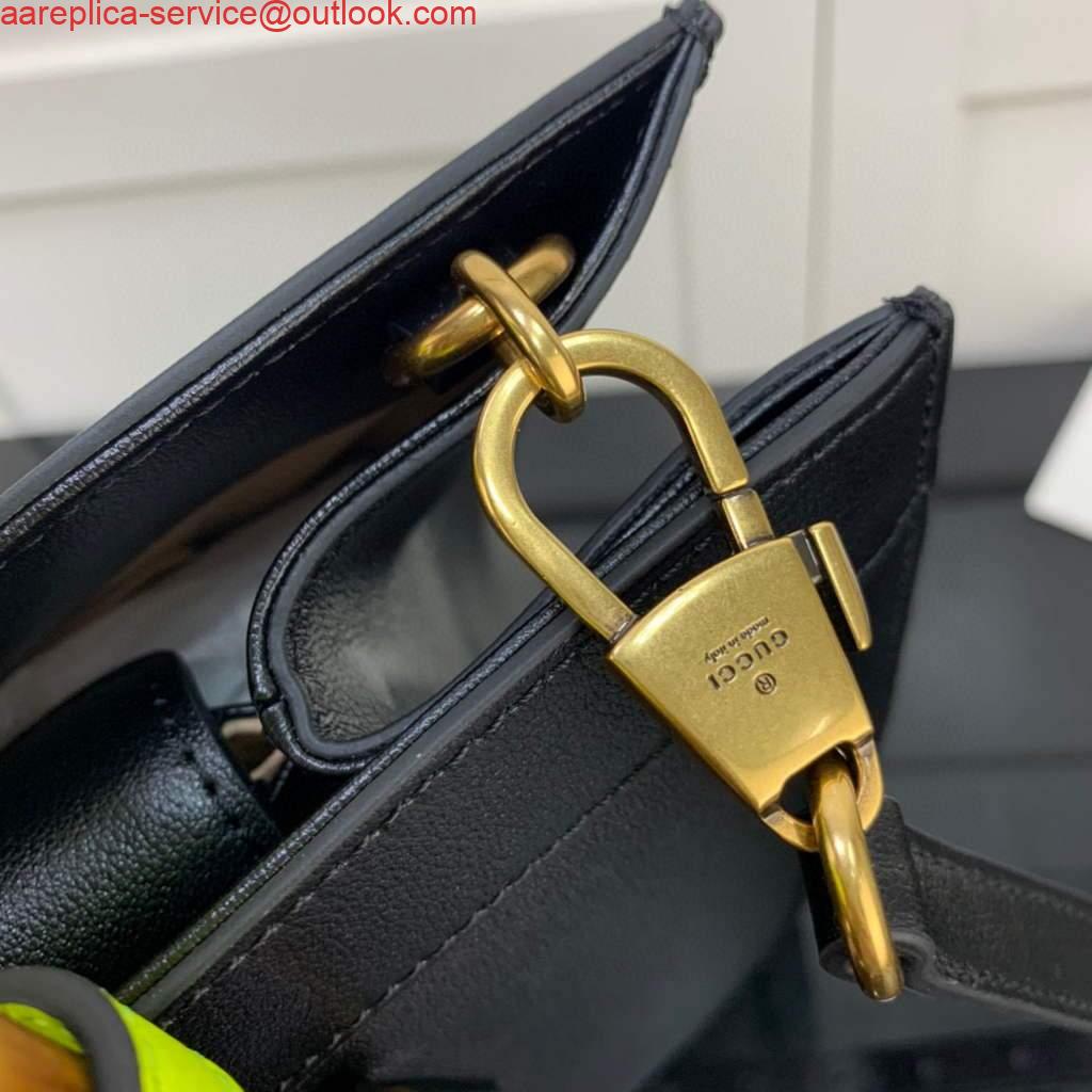 Replica Gucci Diana medium tote bag Gucci 655658 Black 4 Replica Gucci Diana medium tote bag Gucci 655658 Black 4