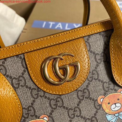 Replica Gucci 660531 GG KAI Cooperation Teddy Bear Tote Bag Tan 3