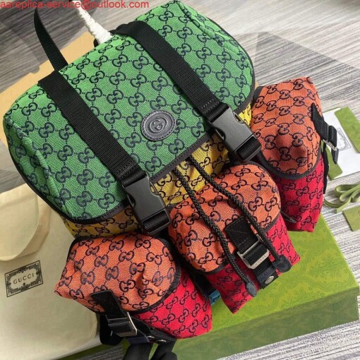 Replica Gucci 658783 GG Multicolour Small Backpack 4