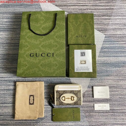 Replica Gucci ‎‎658549 Gucci Horsebit 1955 Card Case White 8