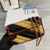 Replica Gucci Online Exclusive GG Marmont mini bag Gucci 574969 Black and Apricot