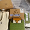 Replica Gucci Online Exclusive GG Marmont mini bag Gucci 574969 Beige and Yellow