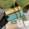 Replica Gucci GG Marmont super mini bag 574969 Blue 9