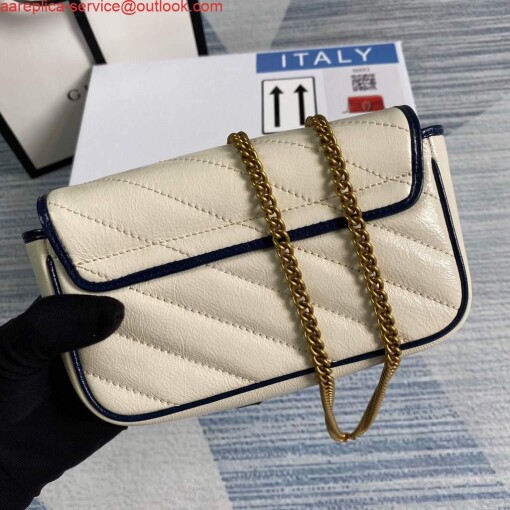 Replica Gucci GG Marmont mini bag 574969 Beige