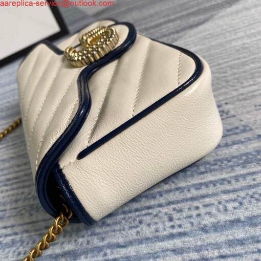 Replica Gucci GG Marmont mini bag 574969 Beige 3