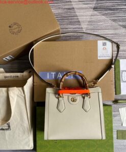Replica Gucci Diana small tote bag top handle bag 660195 White