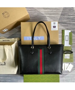 Replica Gucci 631685 Ophidia GG Medium Tote Bag Black Replica Gucci 631685 Ophidia GG Medium Tote Bag Black